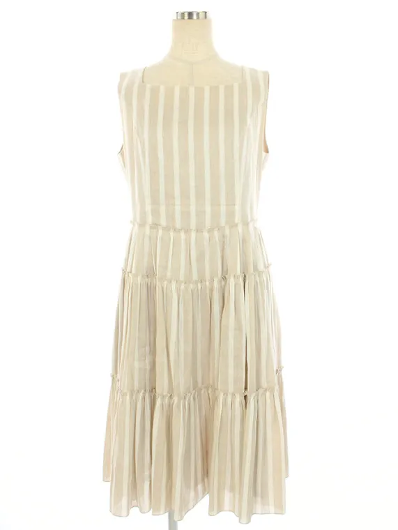 フォクシーブティック ワンピース 39740 Linen Tiered 2019年 ベージュ買取参考価格 | 大阪市浪速区