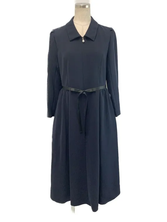 ルネ(Rene) ワンピース サテンリボン付 パールボタン 6146301 2021年 ネイビー買取参考価格 | 大阪府四條畷市