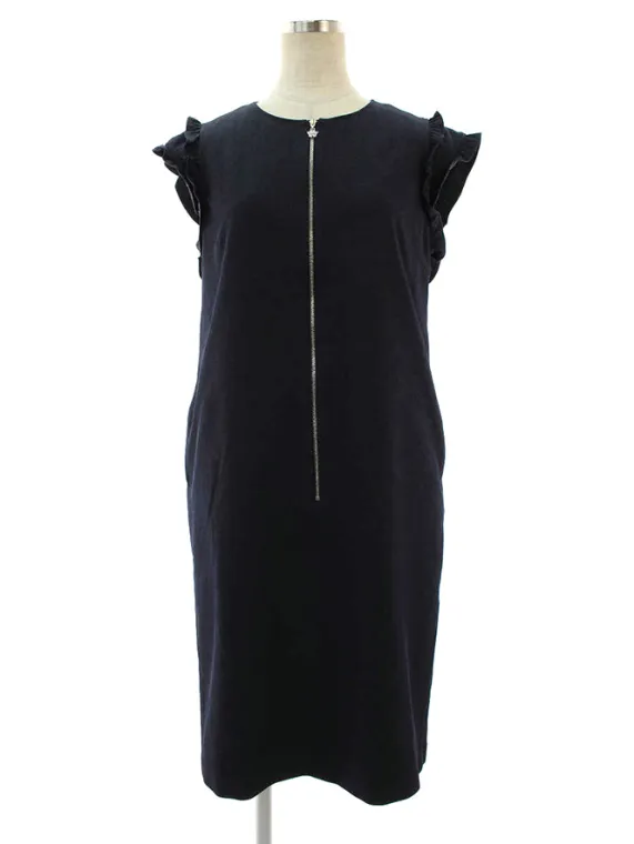 ルネ(Rene) ワンピース デニム フロントジップ 袖フリル 5016290 2020年 ネイビー買取参考価格 | 東京都港区