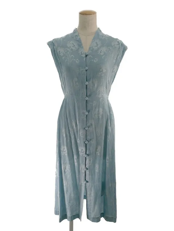 マメクロゴウチ ワンピース 18SS Carnation Willow French Sleeve Dress MM18SS-DR028 2018年 ブルー買取参考価格 | 岩手県盛岡市