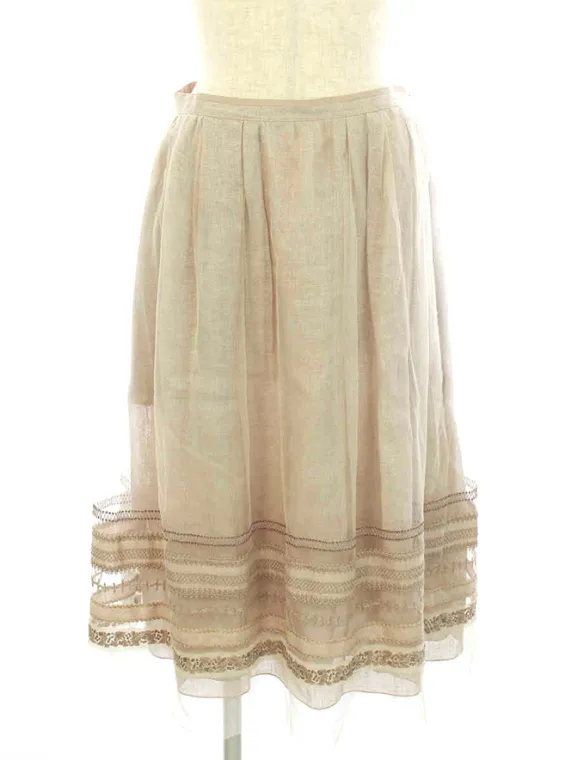 フォクシーブティック スカート プロローグ 40695 2020年 ベージュ買取実績 | 神戸市東灘区