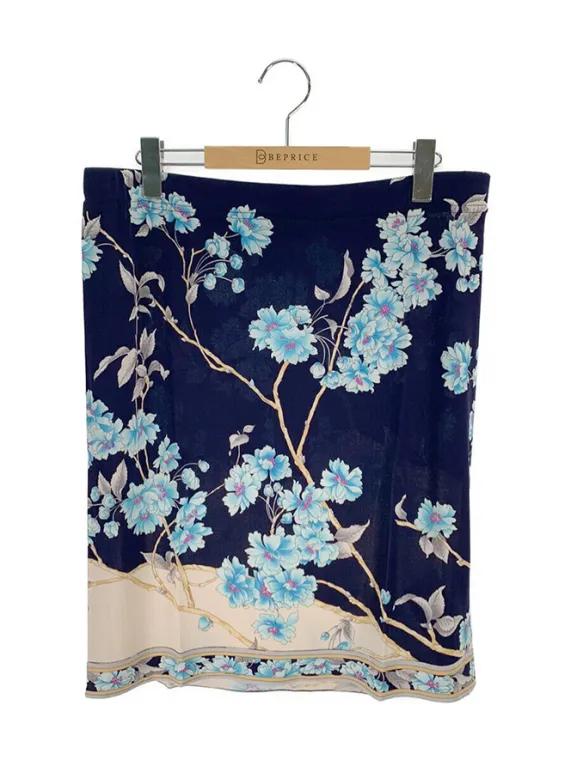 レオナール スカート 花柄 シルク ネイビー買取参考価格 | 大阪市中央区