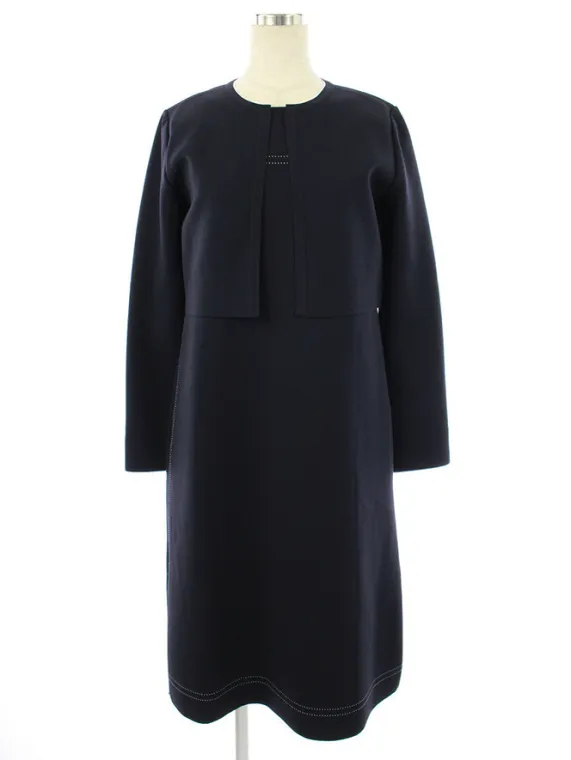フォクシーブティック ワンピーススーツ 42121 Twin Knit Dress Copan 2021年 ネイビー買取実績 | 堺市堺区