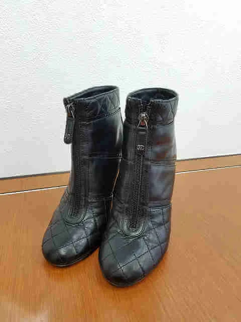 シャネル ブーツ ブーティ マトラッセ ブラック買取参考価格 | 大阪市旭区