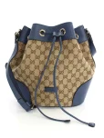 グッチショルダーバッグ GG Classic bucket bag 388703 ブルーの参考買取価格