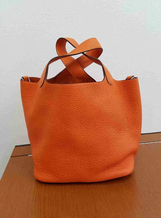 エルメス ハンドバッグ 2005年 ピコタンMM □H刻印 オレンジ買取参考価格 | 千葉県習志野市