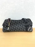クリスチャンディオールハンドバッグ トロッター柄 D金具 グレーの参考買取価格