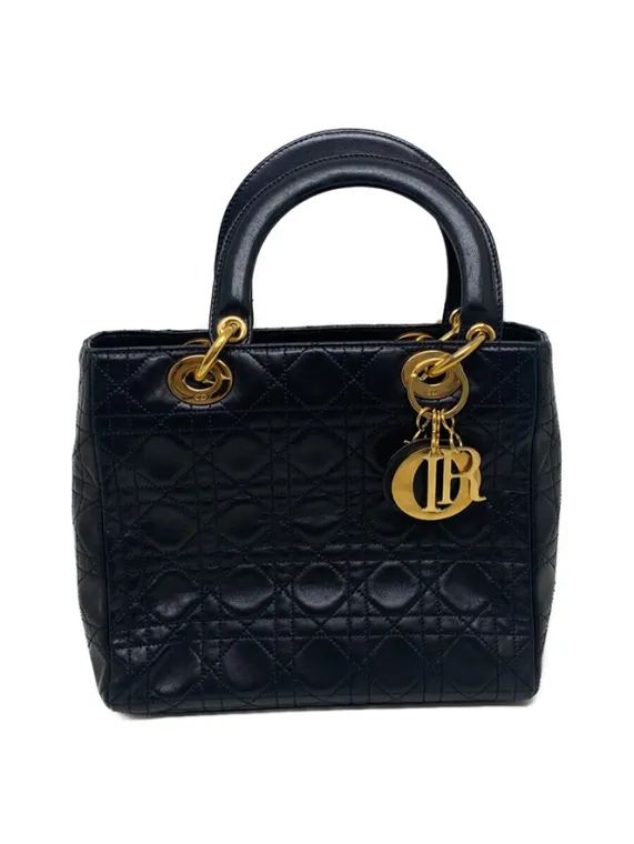 Dior☆ポーチ カナージュ ステッチ エレガント ハンドバッグ DIOR | Lady Dior チェーンポーチ カナージュ ラムスキン