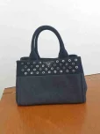 プラダハンドバッグ ミニ カナパトート 1BG439 デニム パンチング ネイビーの参考買取価格