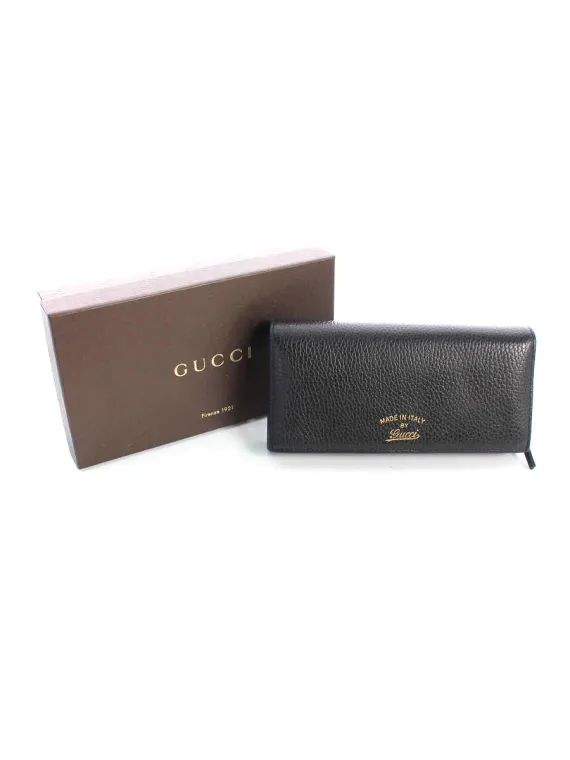 グッチ スウィング レザー長財布 ブラック買取参考価格 | 横浜市戸塚区
