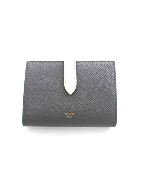 セリーヌ ミディアム ストラップ ウォレット バイカラー 二つ折り財布 グレー買取参考価格 | 横浜市鶴見区