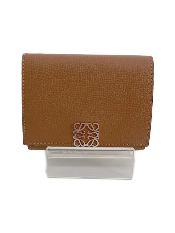 ロエベ LOEWE “ANAGRAM TRIFOLD 6 CC WALLET ぺブルグレインカーフ・3つ折り財布・コンパクトウォレット ブラウン買取参考価格 | 神戸市北区