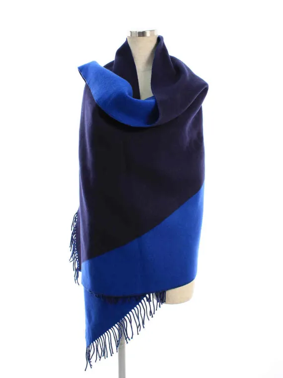 エルメス マフラー ストール カシミア フリンジ ツートンカラー ネイビー買取参考価格 | 東京都葛飾区