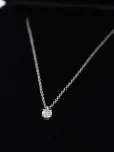ティファニーPT950 D0.24ct VS2 VG G ソリティアダイヤ ネックレス 2.5g シルバーの参考買取価格