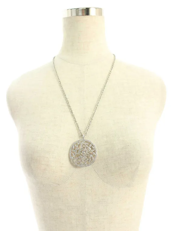 フォクシーブティック ネックレス rhinestone necklace 25772 シルバー買取参考価格 | 埼玉県東松山市