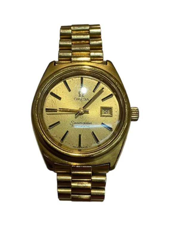 オメガ 腕時計 自動巻 シーマスター 18K 0.750刻印ベルト交換 56.2g 766 0818 シルバー買取参考価格 | 神戸市中央区