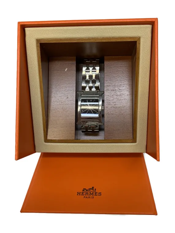 エルメス 腕時計 クオーツ Hウオッチ ステンレス HH1.210 シルバー買取参考価格 | 横浜市金沢区