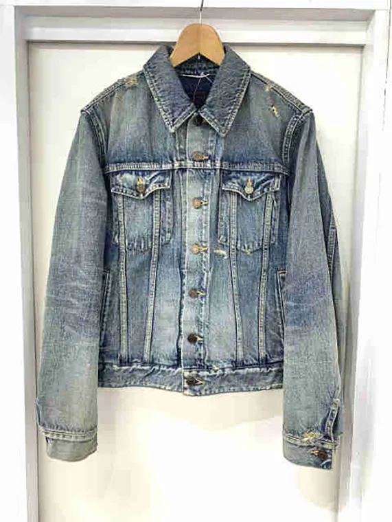 サンローラン ジャケット 587541 Y502V ヴィンテージ加工 2019年 ネイビー買取参考価格 | 兵庫県