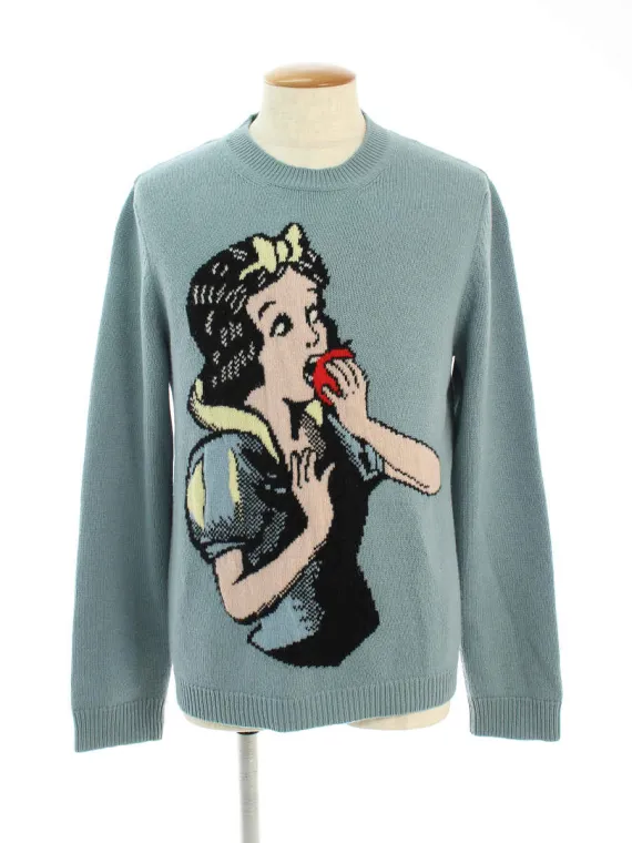 グッチ ニット セーター スノーホワイト ディズニー 白雪姫 ウール ニット 18SS 2018年 ブルー買取参考価格 | 和歌山県和歌山市