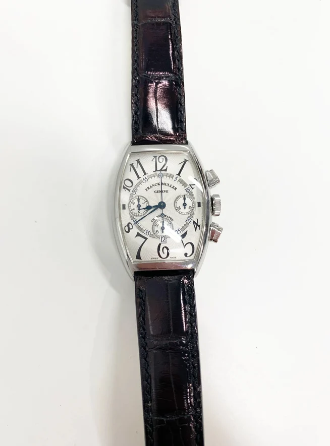 フランクミュラー トノーカーベックス クロノグラフ シルバー SS/革ベルト 5850CC AT AC買取参考価格 | 兵庫県