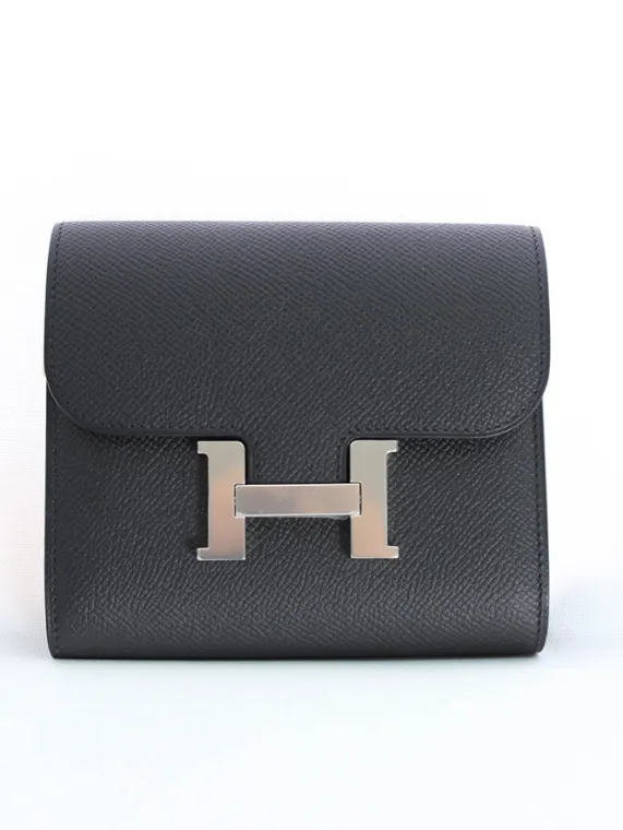 エルメス 財布 コンスタンスコンパクト ヴォーエプソン C刻 H061865CK ブラック買取参考価格 | 北九州市八幡西区
