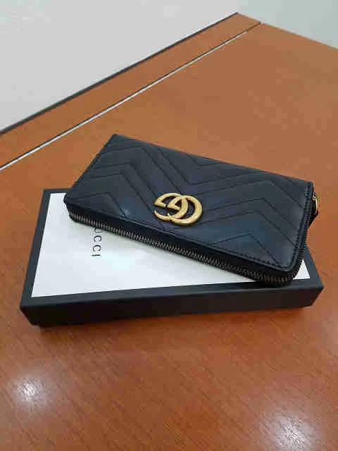 グッチ 財布 GGマーモント レザー ブラック買取参考価格 | 大阪市旭区