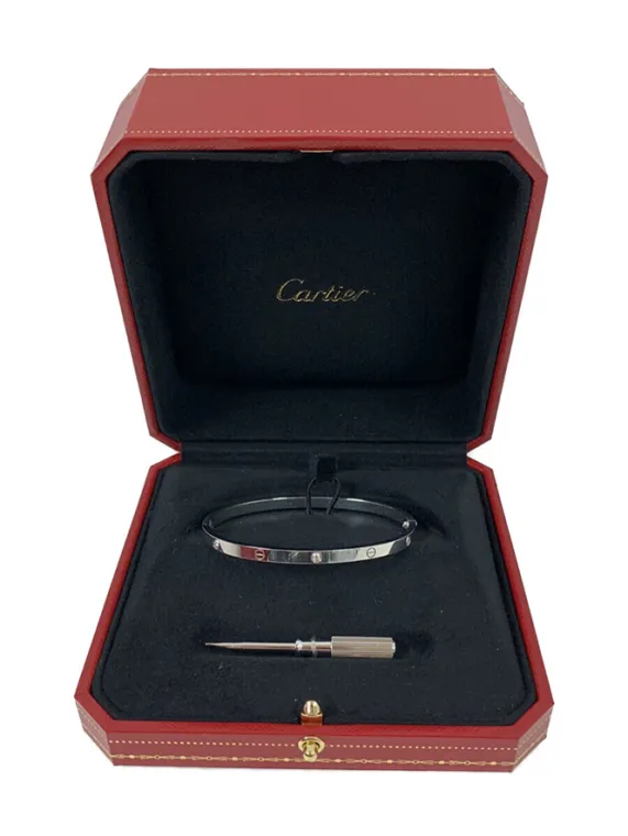 カルティエ ラブブレス K18 SM ダイヤ 6P #18 シルバー買取参考価格 | 福島県福島市