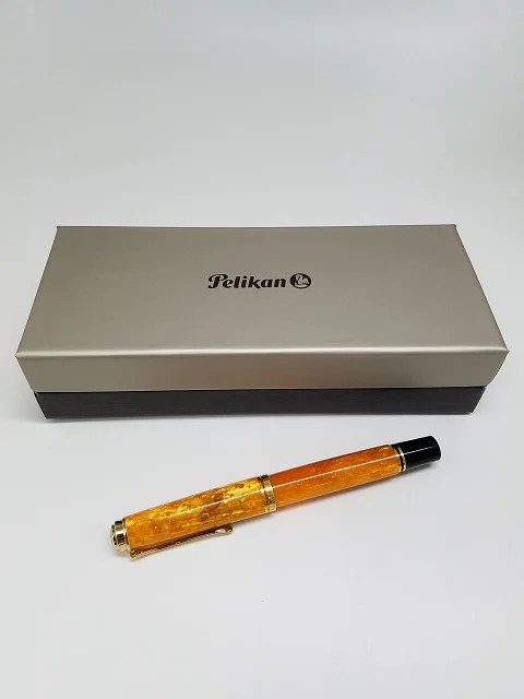 ペリカン 万年筆 スーベレーン M600 14C EF ヴァイブラントオレンジ買取参考価格 | 島根県大田市