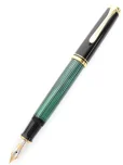 ペリカン万年筆 スーベレーン M400 緑縞 ブラックの参考買取価格