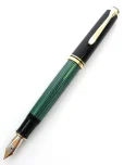 ペリカン万年筆 スーベレーン M800 緑縞 ブラックの参考買取価格