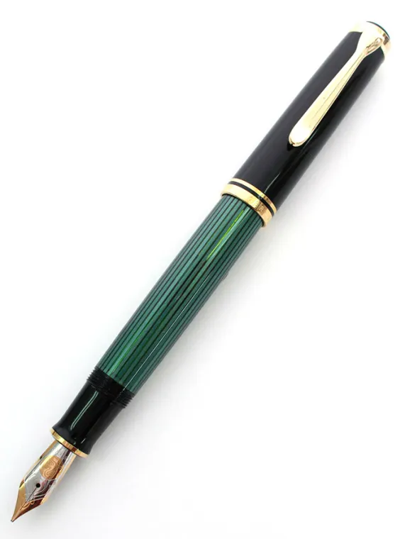 ペリカン 万年筆 スーベレーン M800 緑縞 ブラック買取参考価格 | 大阪府枚方市