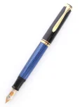 ペリカン万年筆 スーベレーン M800 F 18C 青縞 1990年代 1995年 ブルーの参考買取価格
