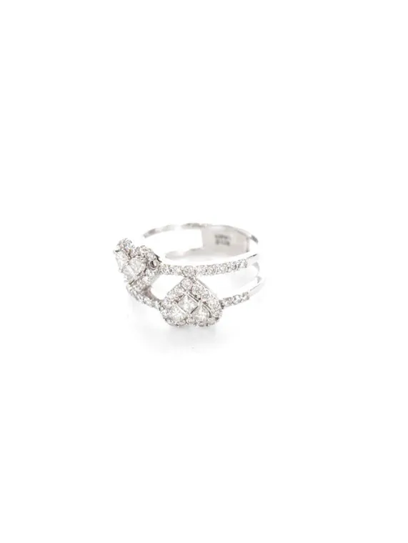 ダイヤモンド K18WG 総D1.12ct リング 4.9g買取参考価格 | 大阪市中央区