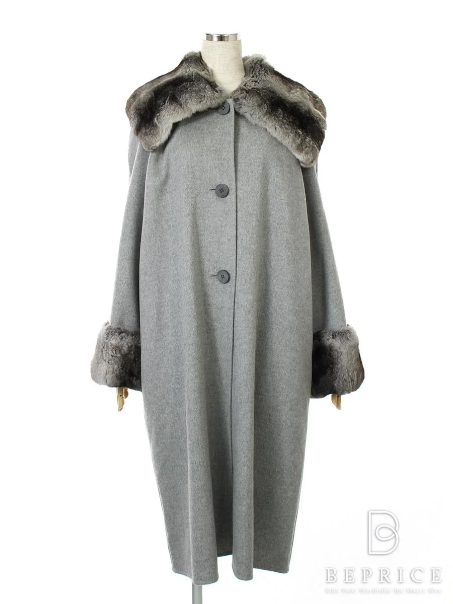フォクシーブティック コート ロング カシミヤ チンチラファー付き 16112 グレー買取参考価格 | 東京都世田谷区