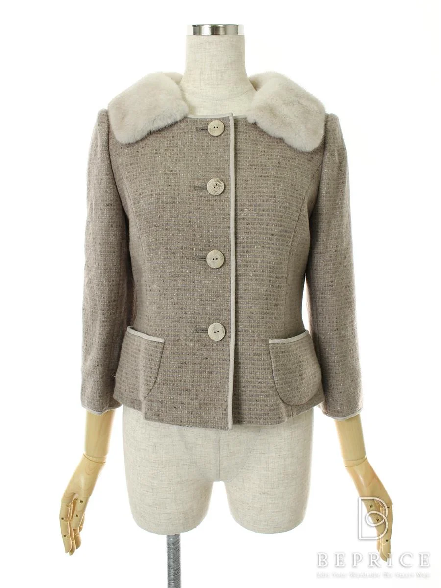 フォクシーブティック ジャケット Marron Tweed ミンクファー付買取実績 | 東京都中央区