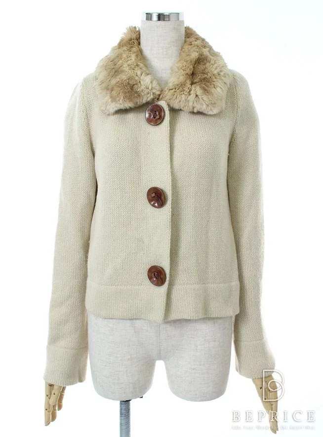 フォクシーブティック カーディガン ニット チンチラファー付 23166買取実績 | 東京都港区