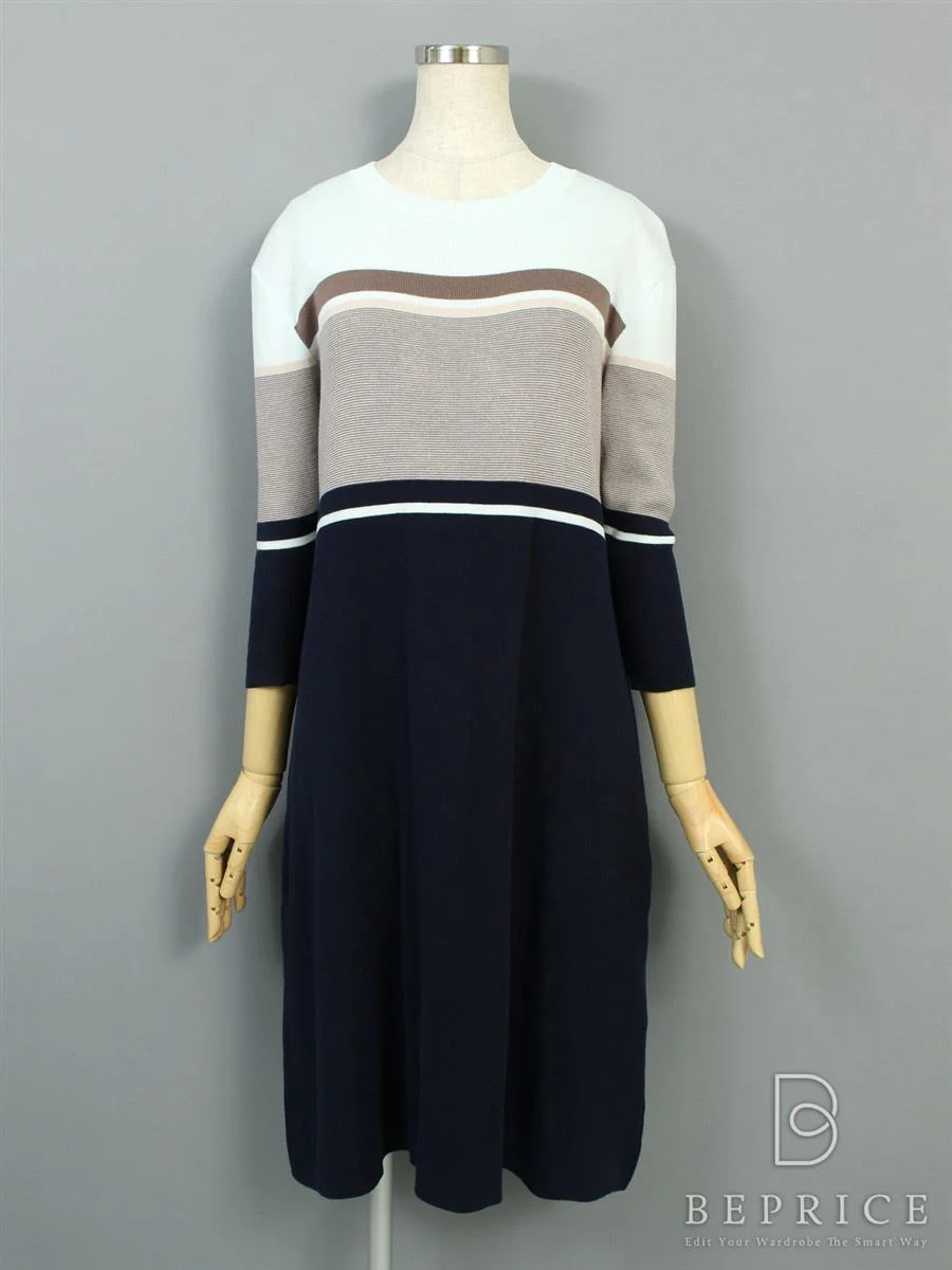 フォクシーニューヨーク ワンピース Stripe Mix Weater Dress Collection 35672買取実績 | 大阪市中央区