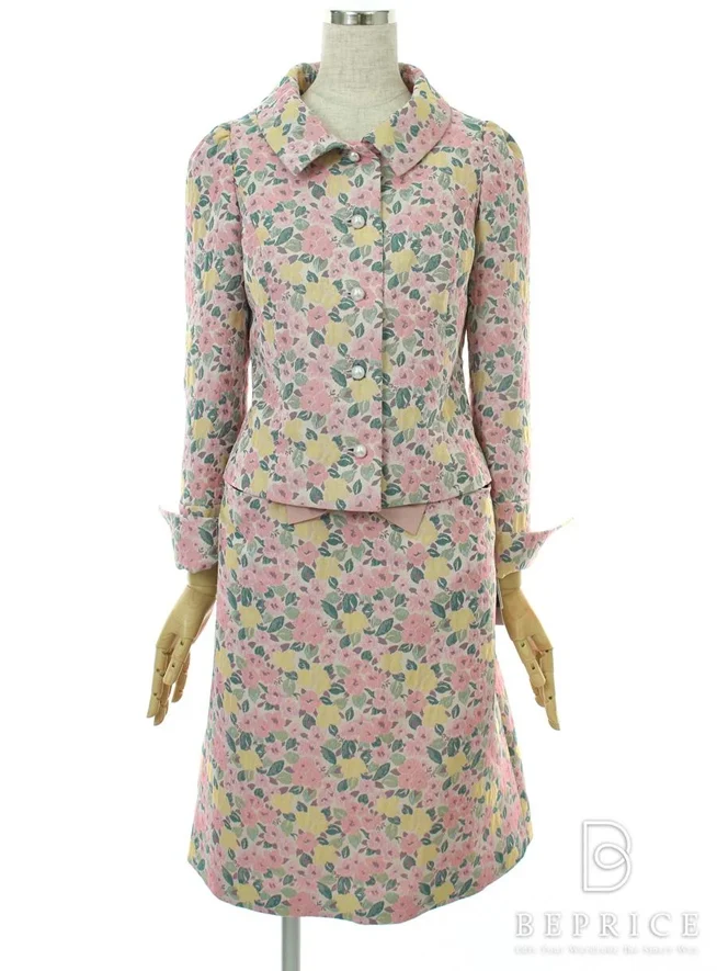エムズグレイシー セットアップ ジャケット スカート 花柄 ジャガード織買取参考価格 | 名古屋市名東区