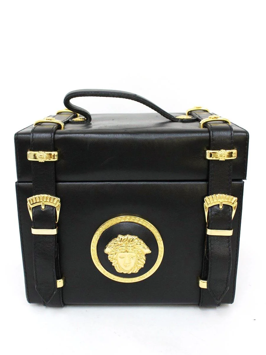 激レア ビンテージ VERSACE ヴェルサーチ バニティ バッグ メデューサ ヴェルサーチェ バニティバッグ メデューサ買取参考価格 | 港区