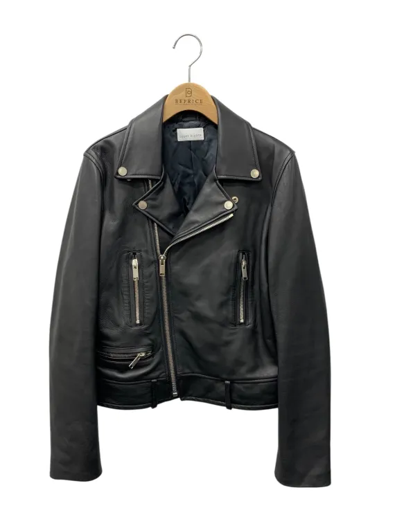 アッパーハイツ THE RIDERS 174LL501 ライダースジャケット 2 ブラック ラムレザー ダブル買取参考価格 | 山口県