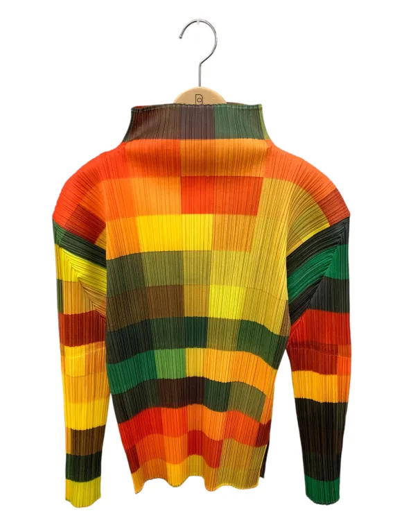 プリーツプリーズ マルチカラー レア サイズ4 大きいサイズ プリーツプリーズ PLEATS PLEASE ロングスカート サイズ4 XL