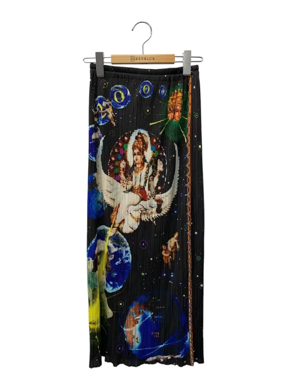 プリーツプリーズイッセイミヤケ PP02-JG101 スカート 2 ブラック 釈迦 宇宙 横尾美美 幾何柄 PP02-JG101買取参考価格 | 横浜市港南区