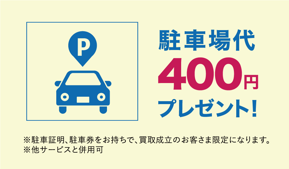 駐車場代プレゼント