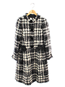 コート Black x White Check Coat 819519 2018年ブラック