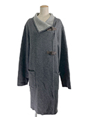 コート Knit Coat Trim Gray 40370 2019年 ミディアムグレー×グレー