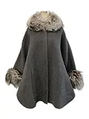 ポンチョ Cashmere Poncho フォックスファー カシミヤ 40074 2019年