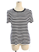 Tシャツ カットソー 06135 Deauville Stripe 2019年 ブラック