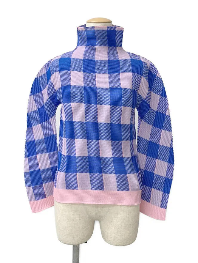 Tシャツ カットソー GINGHAM CHECK TOP MI31FJ631 2023年 ピンク