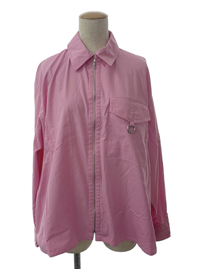 シャツ ブラウス ジップアップシャツ セリエボタン 3E0616DX 2023年 ピンク