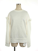 ニット セーター Ruffle Sweatshirt 41989 2020年 ホワイト